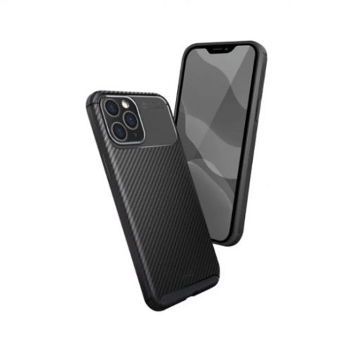 iPhone 12 Pro MAX UNIQ Hexa szilikon tok fekete-8886463674895 1 kép