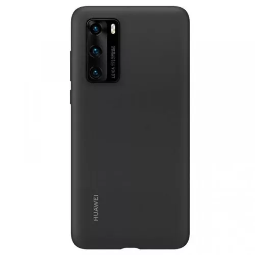 Huawei gyári flexibilis szilikon tok P40 fekete színben (51993719)-6901443365937 2 kép