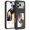 iPhone 17 Pro Max E-Ink 4smarts tok NFC kijelzővel Qi2 fekete tok