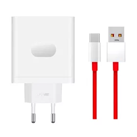   Hálózati USB-C töltő adapter OnePlus VCBA0BEH, 100W, 9.1A, 1 x USB-A, fehér