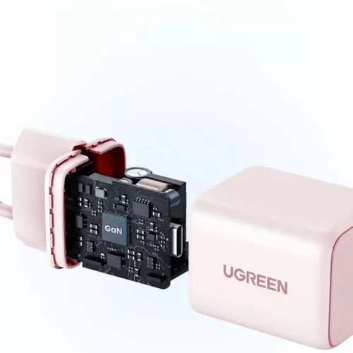 Ugreen X512 20W GaN 1x USB-C hálózati töltő - Rózsaszín-6941876255566 6 kép