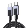 Ugreen L524 PD 3A 1m USB-C to USB-C kábel (szürke),