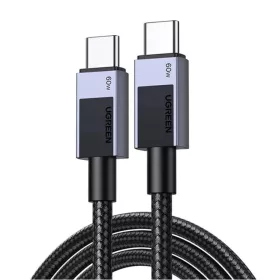 Ugreen L524 PD 3A 1m USB-C to USB-C kábel (szürke),
