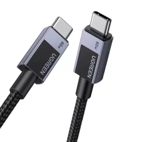 Ugreen L524 PD 3A 1m USB-C to USB-C kábel (szürke),-6941876257652 2 kép