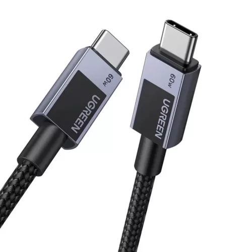 Ugreen L524 PD 3A 1m USB-C to USB-C kábel (szürke),-6941876257652 2 kép