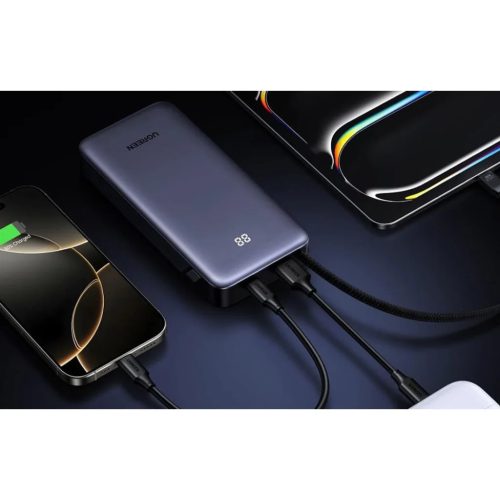 Powerbank beépített kábellel 20000mAh UGREEN PB536 45W (szürke)-6941876269983 2 kép