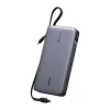 UGREEN PB552 Powerbank, 25000 mAh, 165W, Beépített Kábel, szürke