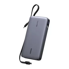   UGREEN PB552 Powerbank, 25000 mAh, 165W, Beépített Kábel, szürke