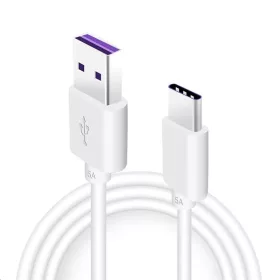   Huawei (AP71) gyári gyorstöltő- és adatkábel USB - USB Type-C kábel 5A 1m fehér