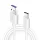 Huawei (AP71) gyári gyorstöltő- és adatkábel USB - USB Type-C kábel 5A 1m fehér