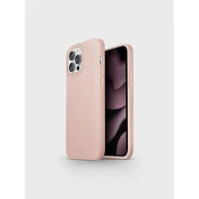 iPhone 13 Pro Max Uniq Lino szilikon tok rózsaszín