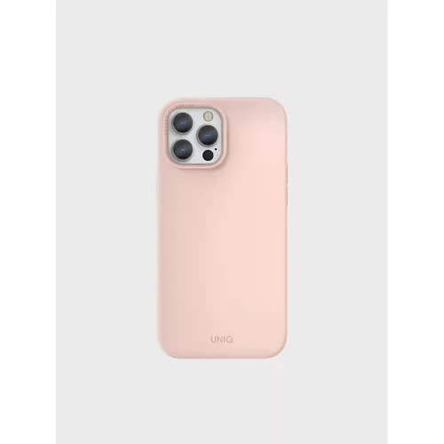 iPhone 13 Pro Max Uniq Lino szilikon tok rózsaszín-8886463678138 1 kép
