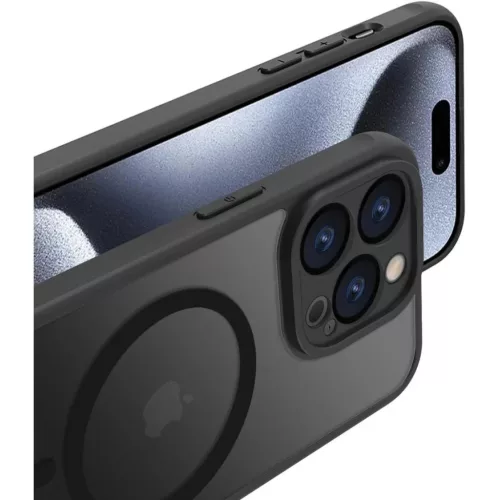  iPhone 14 Pro Fekete Panzer Matt tok MagS-5907317200053 6 kép
