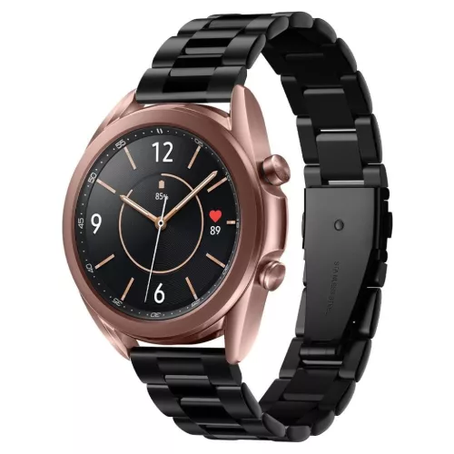 Samsung Galaxy Watch 3 41mm Spigen Modern Fit Band ÓraszÍj Fekete-8809613765014 5 kép