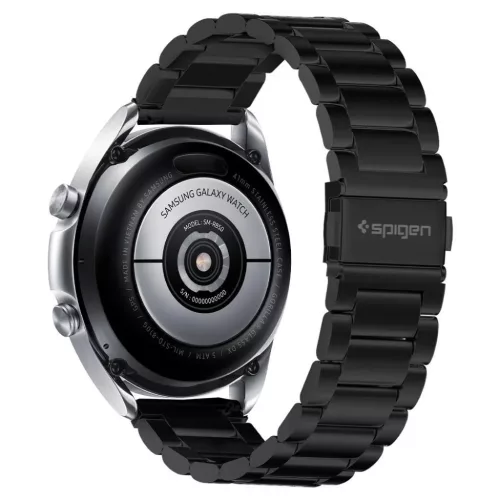 Samsung Galaxy Watch 3 41mm Spigen Modern Fit Band ÓraszÍj Fekete-8809613765014 6 kép
