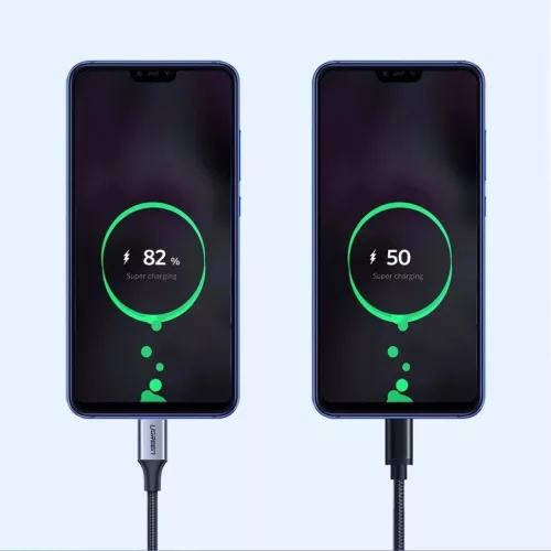 Ugreen US288 60127 USB-A / USB-C QC 3.0 3A 1,5m kábel - szürke-6957303861279 4 kép