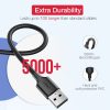 UGREEN USB-Micro USB kábel, QC 3.0, 2.4A, 1.5m (fehér)-6957303861422 6 kép