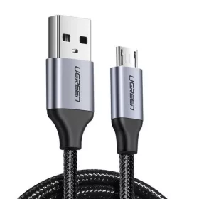 Micro USB kábel USB-Micro USB, QC 3.0, 2.4A, 1m (fekete)-6957303861460 1 kép