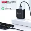 Micro USB kábel USB-Micro USB, QC 3.0, 2.4A, 1m (fekete)-6957303861460 4 kép