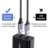 Micro USB kábel USB-Micro USB, QC 3.0, 2.4A, 1m (fekete)-6957303861460 5 kép