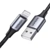UGREEN US199 Lightning - USB kábel, 2,4A, 1 m (fekete)-6957303861569 2 kép