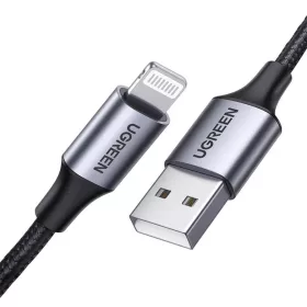 UGREEN US199 Lightning - USB kábel, 2,4A, 1 m (fekete)-6957303861569 2 kép