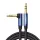 Ugreen derékszögű AUX kábel 2 x mini jack 3.5 mm 1m kék (AV112)-6957303861798 1 kép