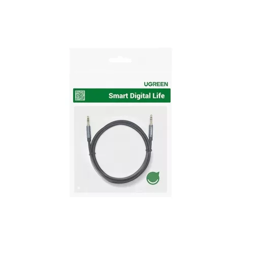 Ugreen derékszögű AUX kábel 2 x mini jack 3.5 mm 1m kék (AV112)-6957303861798 5 kép