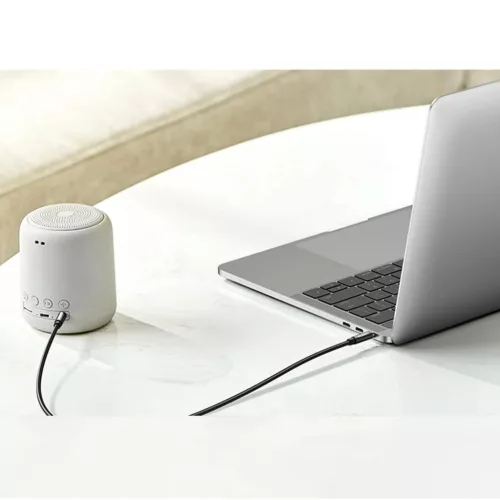 Ugreen derékszögű AUX kábel 2 x mini jack 3.5 mm 1m kék (AV112)-6957303861798 9 kép