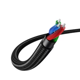 Ugreen szögletes AUX kábel 2 x 3.5 mm mini jack 1.5m kék (AV112)-6957303861804 2 kép