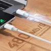 Ugreen US264 60518 USB-C / USB-C PD QC AFC kábel 1m - fehér-6957303865185 5 kép