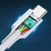 Ugreen US264 60518 USB-C / USB-C PD QC AFC kábel 1m - fehér-6957303865185 6 kép