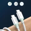 Ugreen US264 60518 USB-C / USB-C PD QC AFC kábel 1m - fehér-6957303865185 8 kép