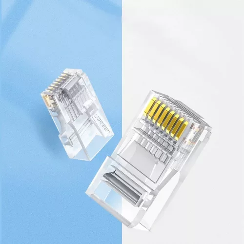 Ugreen 100x RJ45 csatlakozó fej 8P8C CAT 6 átlátszó-6957303865581 6 kép