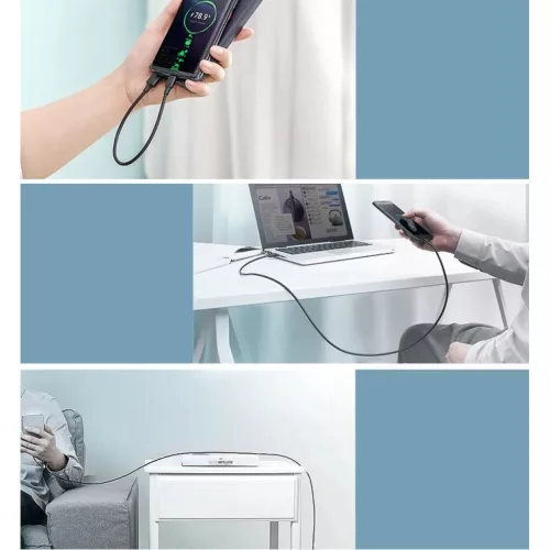 Ugreen USB/ USB Type-C kábel 3A kábel 3m fekete-6957303868261 9 kép