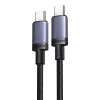 Ugreen L528 USB-C-USB-C kábel 100W 1m (szürke)-6941876268320 2 kép