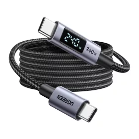 L530 USB-C kábel 240W 480Mbps 3m Szürke