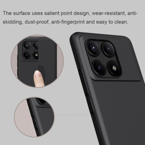 Nillkin Super Frosted tok Xiaomi Poco X6 Pro 5G Black-6902048277533 5 kép
