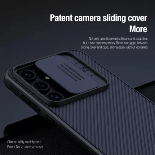 Nillkin CamShield PRO Hard tok Samsung Galaxy S24 FE Fekete-6902048281271 3 kép