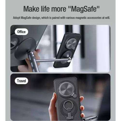  Honor Magic 7 Pro fekete Nillkin CamShield Pro mágneses tok-6902048290792 3 kép