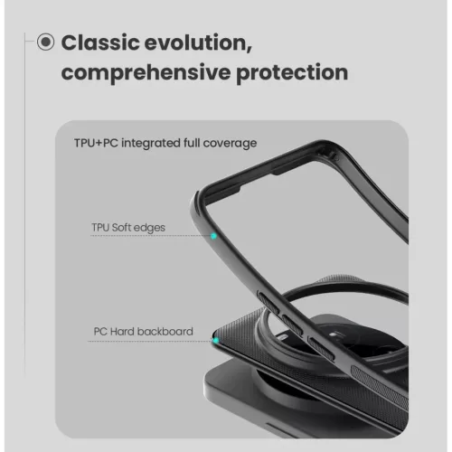 Nillkin Super Frosted PRO Mágneses tok Xiaomi 15 Ultra Fekete tok-6902048296718 5 kép