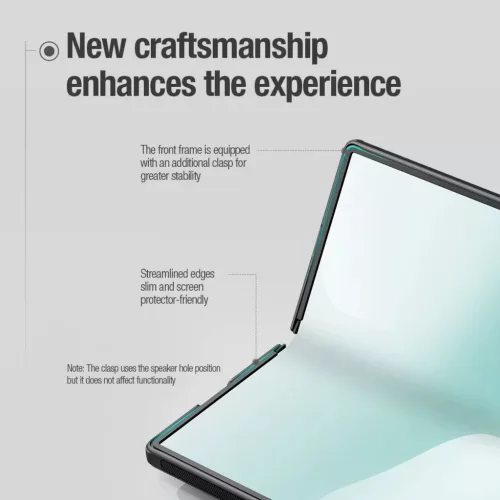  Samsung Galaxy Z Fold 7 fekete Nillkin Super Frosted FOLD hátlap tok-6902048298712 4 kép