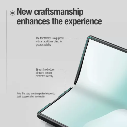  Samsung Galaxy Z Fold 7 Fekete Nillkin Super Frosted FOLD stylus tart-6902048298736 4 kép
