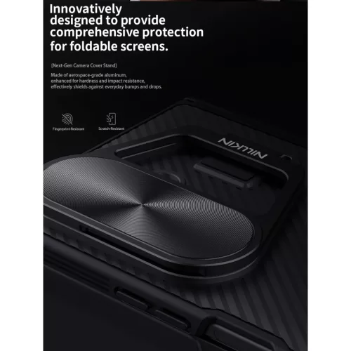  Samsung Galaxy Z Fold 7 Fekete Nillkin CamShield Prop Mágneses tok-6902048298798 6 kép