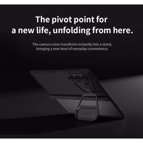  Samsung Galaxy Z Fold 7 Fekete Nillkin CamShield Prop Mágneses tok-6902048298798 7 kép