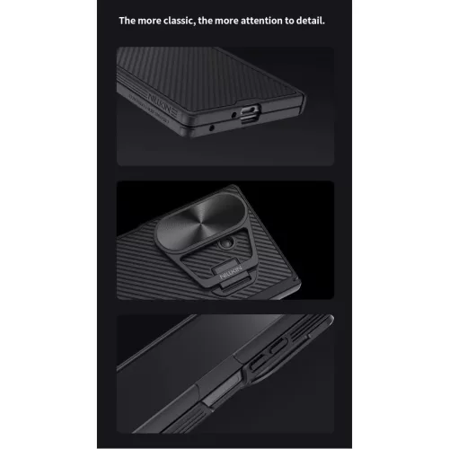  Samsung Galaxy Z Fold 7 Fekete Nillkin CamShield Prop Mágneses tok-6902048298798 10 kép
