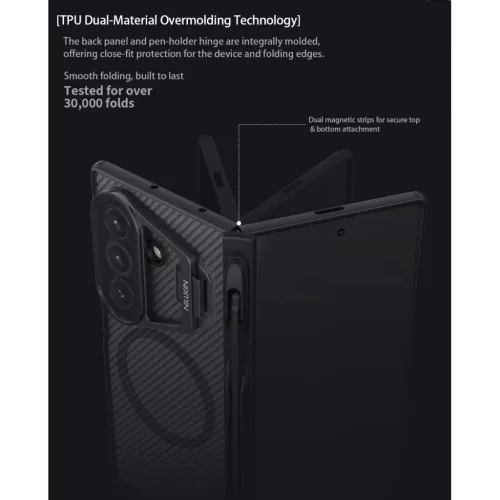  Samsung Galaxy Z Fold 7 Átlátszó Fekete Nillkin CamShield Prop Má-6902048298835 8 kép