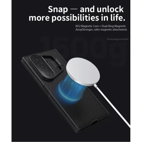  Samsung Galaxy Z Fold 7 Fekete Nillkin CamShield Pro Magnetic (Átlá-6902048299528 4 kép