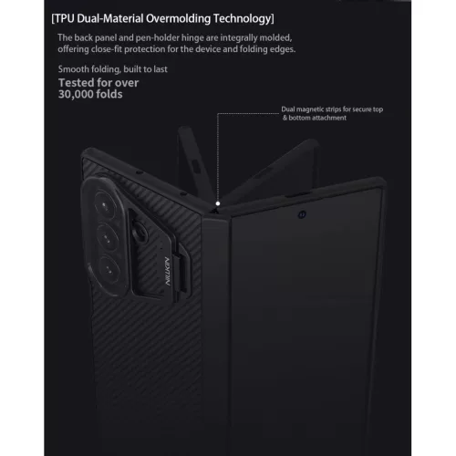 Samsung Galaxy Z Fold 7 Fekete Nillkin CamShield Pro Magnetic (Átlá-6902048299528 7 kép