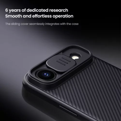  Apple iPhone 17 Air fekete Nillkin CamShield PRO tok-6902048303805 3 kép